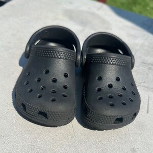 Kids Black Crocks